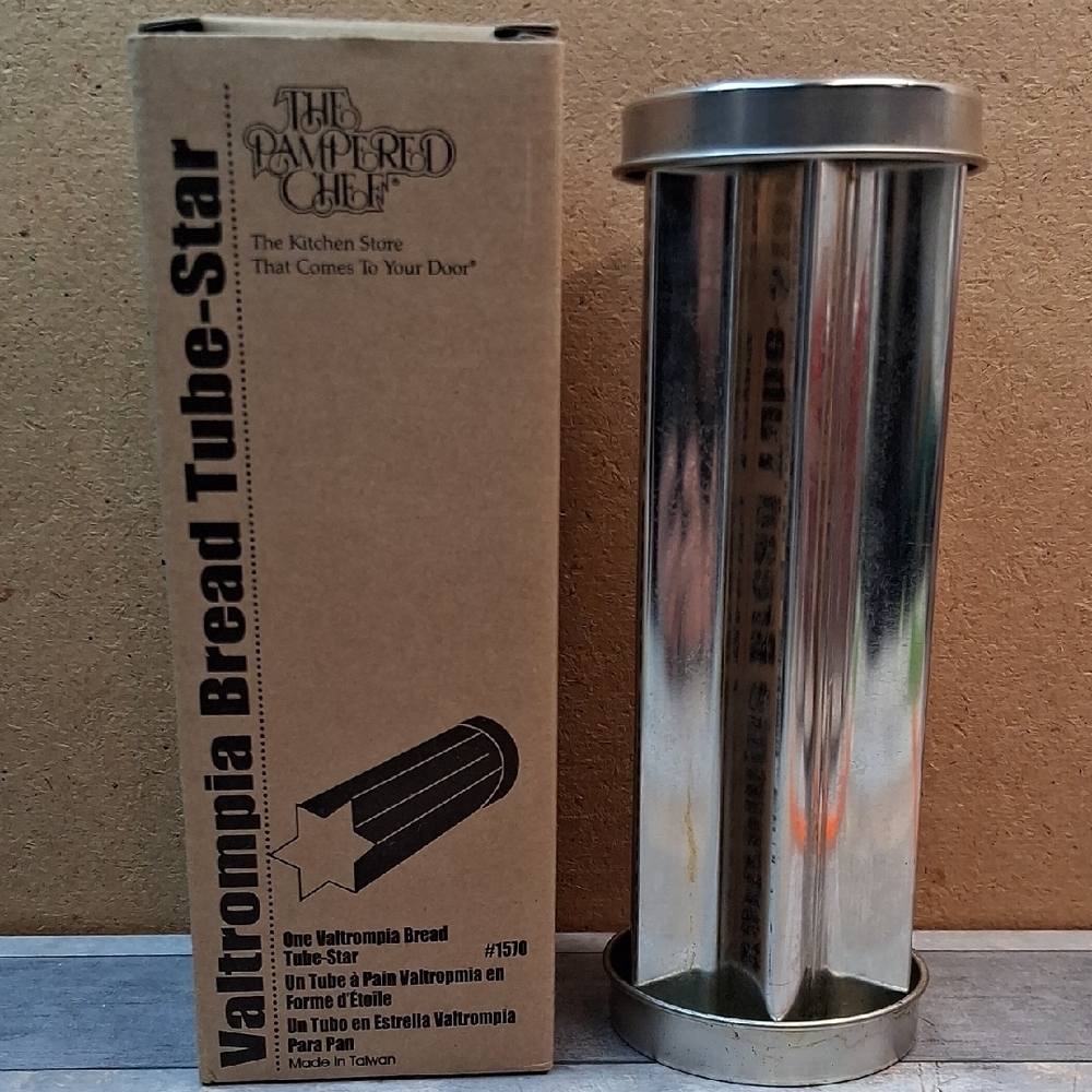 Pampered Chef Stainless Steel Star of David Bread Tube #1